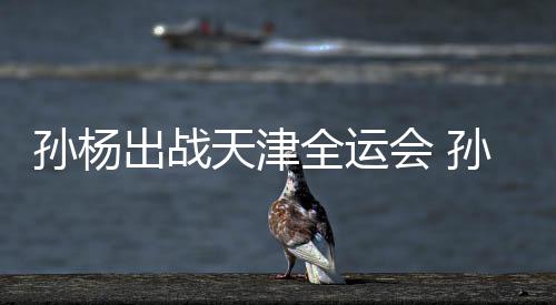 全运天津团旗浙江出战担任代表会 孙杨孙杨手
